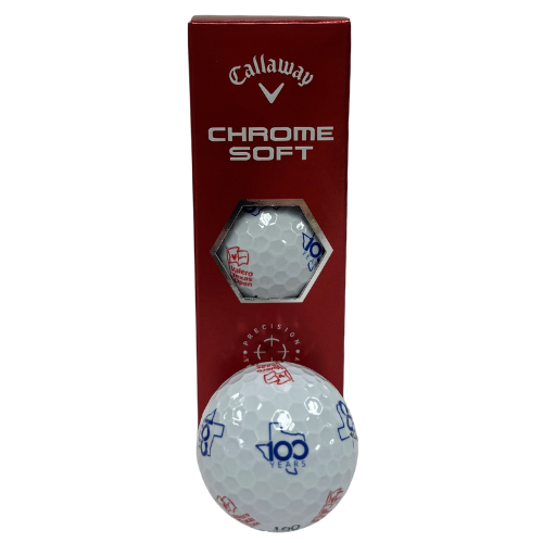 Callaway Chrome Soft x 100th Anniversary Valero Texas Open Golf Balls - 3 Pack